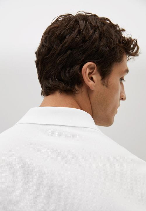 MANGO - Polo shirt rea - white