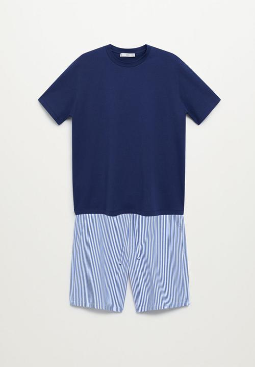 MANGO - Pijama pack savina - medium blue