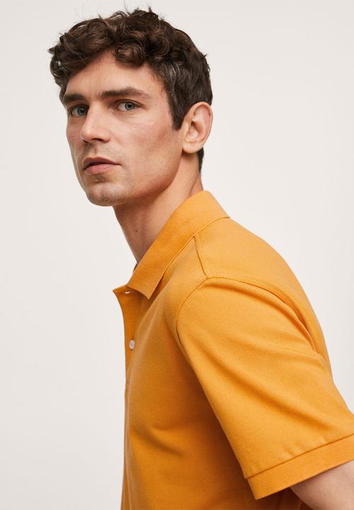 MANGO - Polo shirt rea - orange