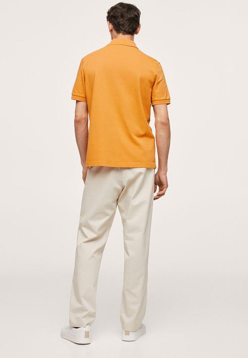 MANGO - Polo shirt rea - orange