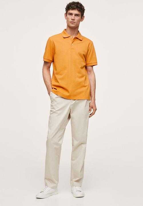 MANGO - Polo shirt rea - orange