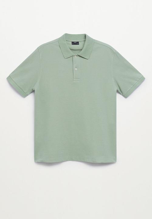 MANGO - Polo shirt rea - light green