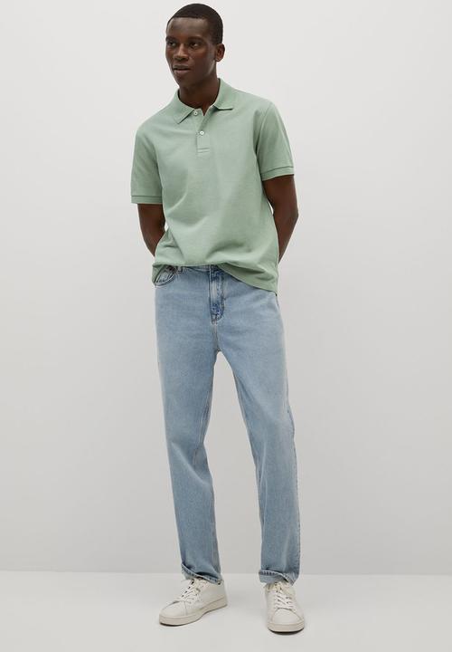 MANGO - Polo shirt rea - light green