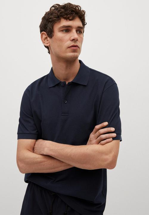 MANGO - Polo shirt rea - navy