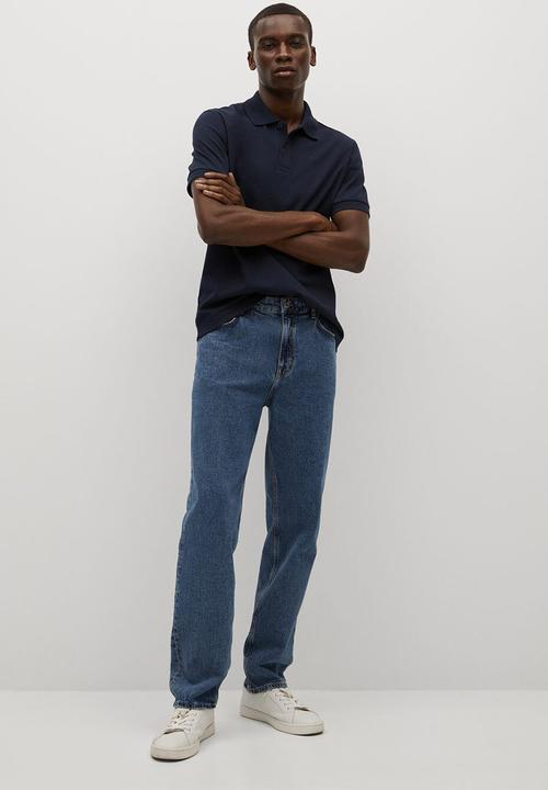 MANGO - Polo shirt rea - navy