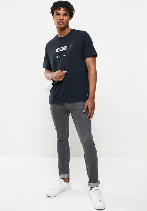 Levi’s® - Short sleeve relaxed fit tee boxtab text - black 