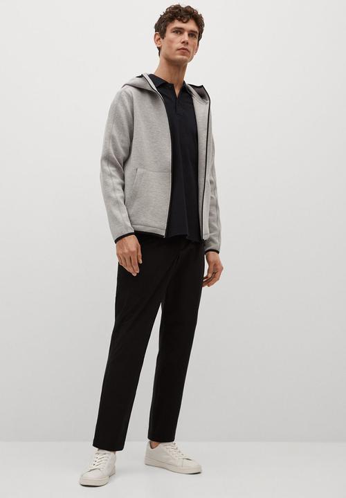 MANGO - Polo shirt rea - black