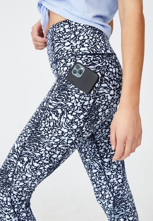 Cotton On - Ultimate booty 7/8 tight - loose leopard navy