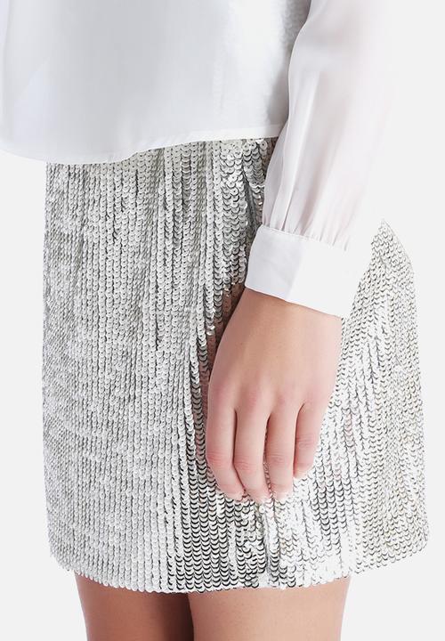 VILA - Shinery Sequin Skirt
