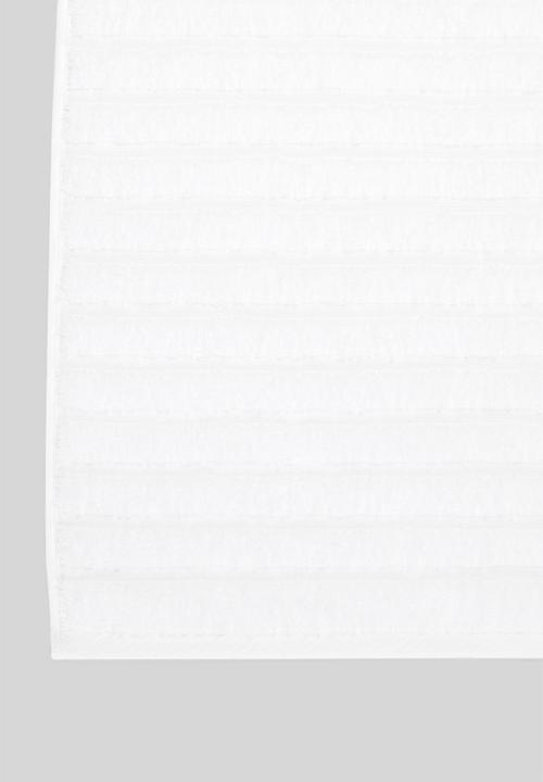 Sixth Floor - Ribbed zero twist woven towel - white