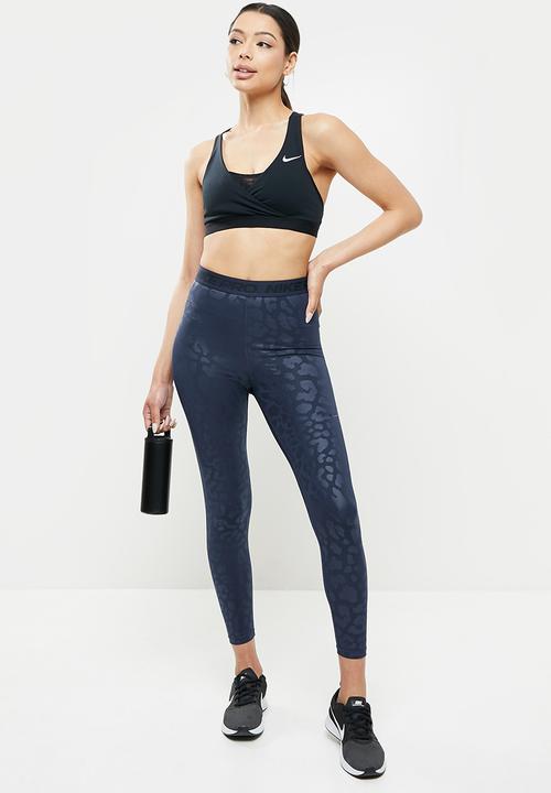 Nike - Nike df swoosh bra - black & white