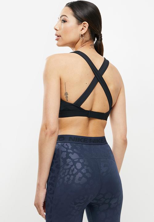 Nike - Nike df swoosh bra - black & white