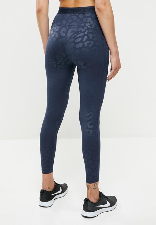 Nike - W Nike pro df hr aop 7/8 tight - navy