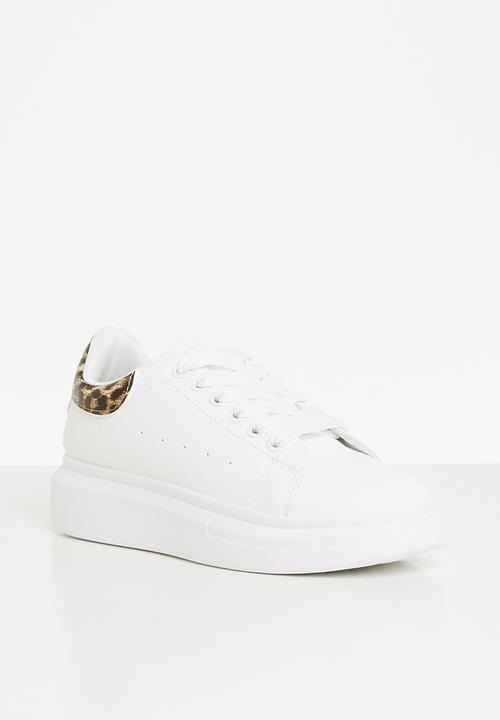Superbalist - Kean sneaker - white & leopard