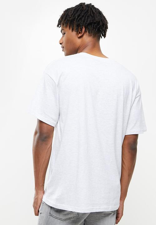 Factorie - Oversized graphic T-shirt - silver