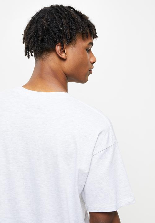 Factorie - Oversized graphic T-shirt - silver