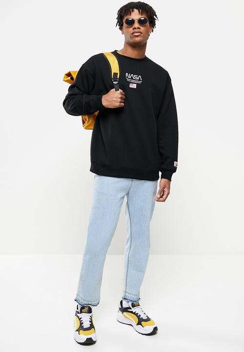 Factorie - Oversized nasa crew - black