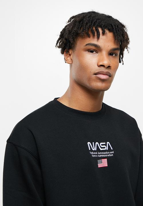 Factorie - Oversized nasa crew - black