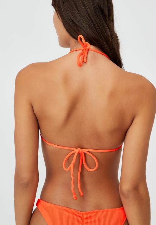 Cotton On - Slider triangle bikini top - mango 