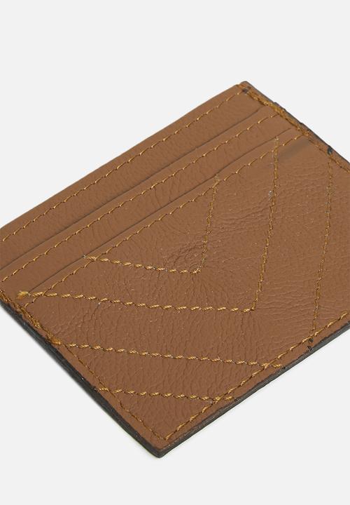 Superbalist - Leather mini card holder - brown