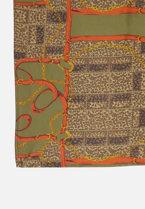 Superbalist - Chain bandana print headscarf - multi 