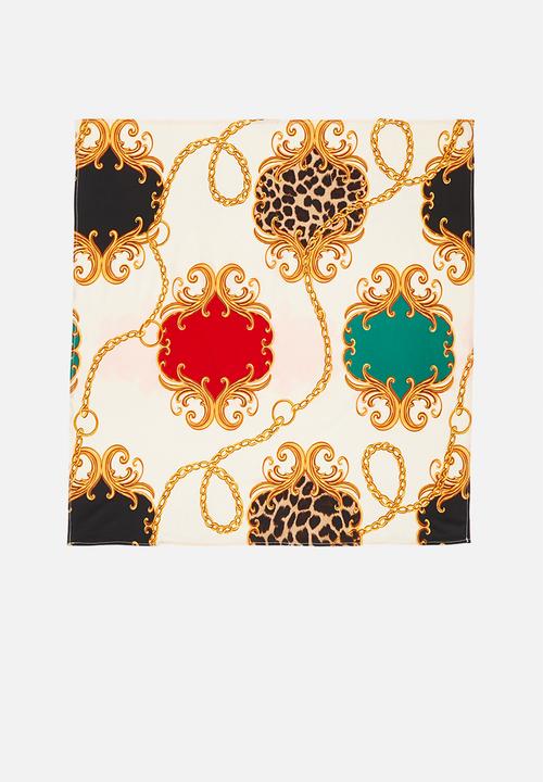 Superbalist - Chain bandana print headscarf - multi