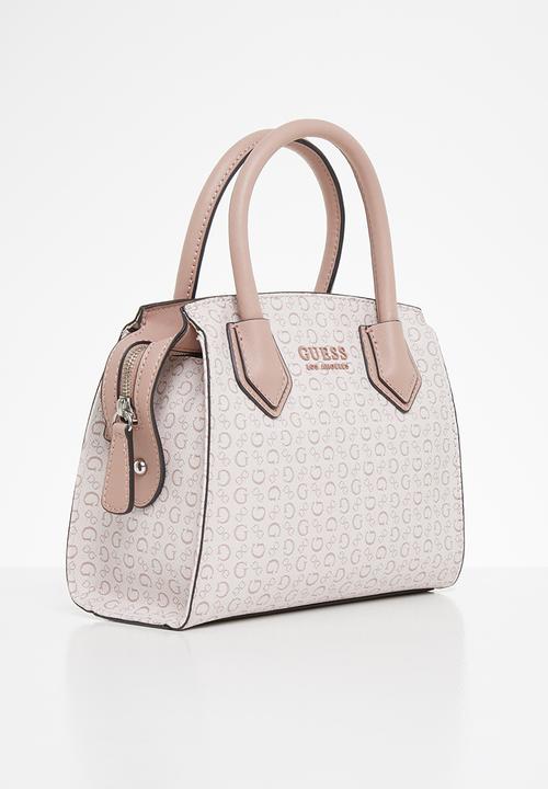 GUESS - Wheaton small satchel - light rose