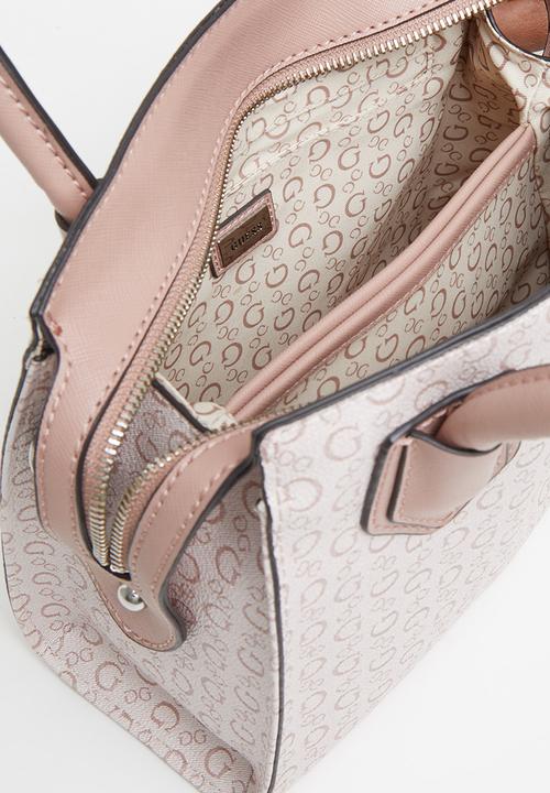 GUESS - Wheaton small satchel - light rose