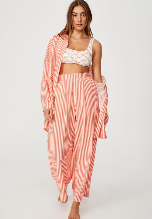 Cotton On - Palazzo beach pant - pomegranate