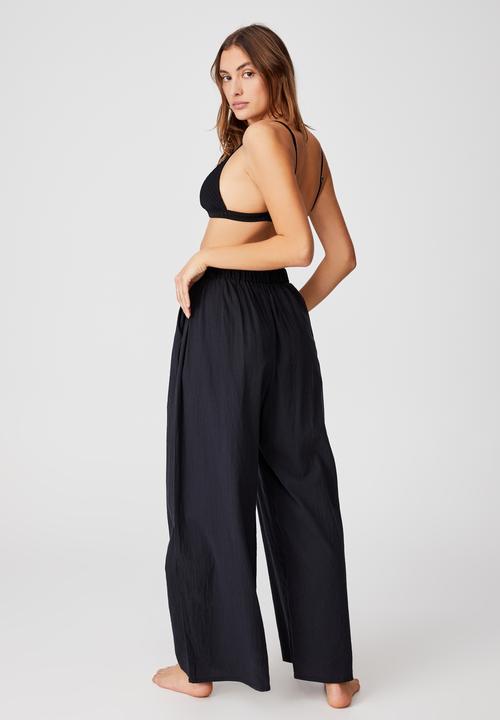 Cotton On - Palazzo beach pant - washed black