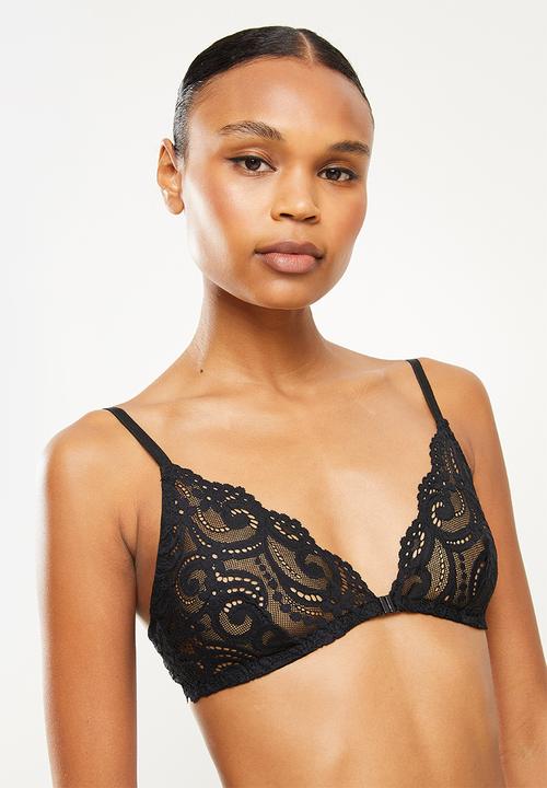 Trendyol - Lace bottom-top set - black