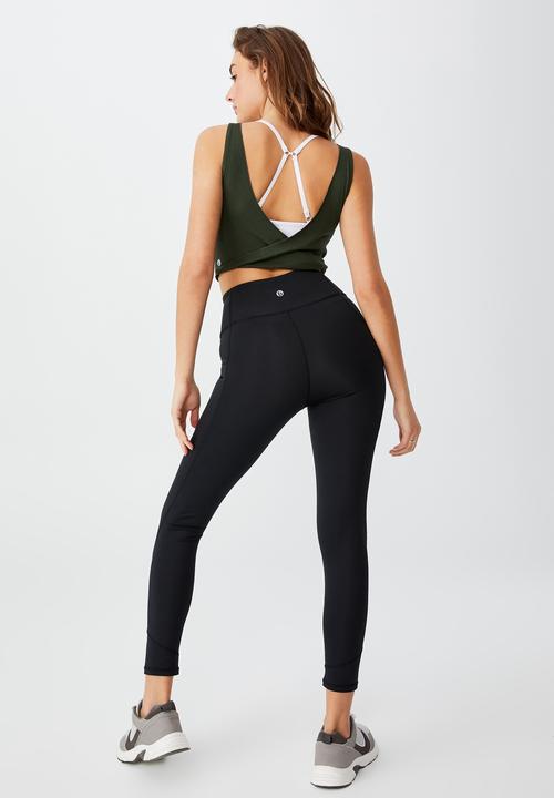 Cotton On - Rib twist tank top - khaki