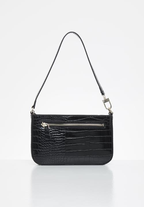 GUESS - Katey mini top zip shoulder - black