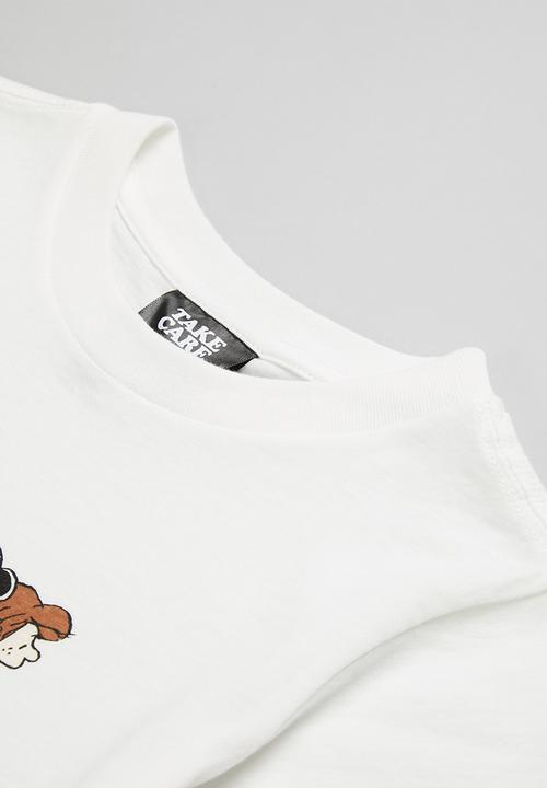 Cotton On - Co-lab short sleeve tee - lcn pea retro white