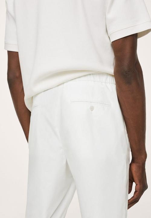 MANGO - Trousers damer - white