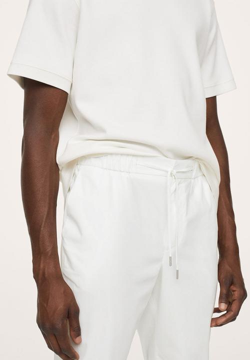 MANGO - Trousers damer - white