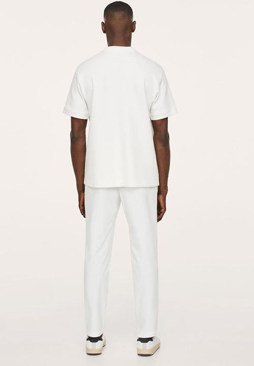 MANGO - Trousers damer - white