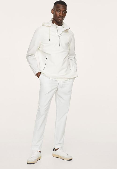 MANGO - Trousers damer - white