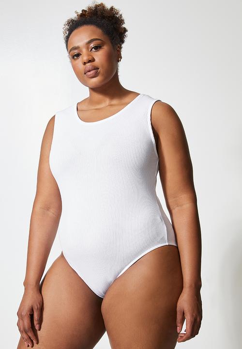 Superbalist - 2 pack cutaway bodysuit - black & white 