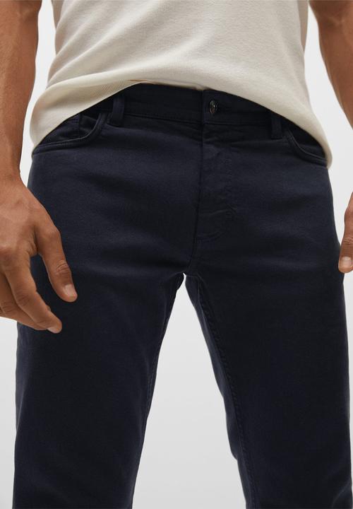 MANGO - Trousers ibiza - navy