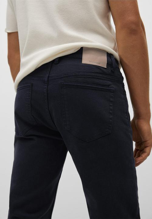 MANGO - Trousers ibiza - navy