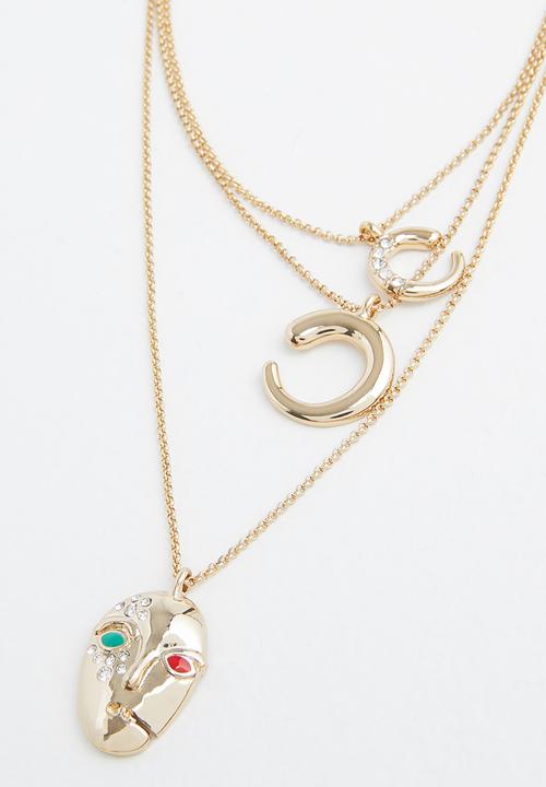 Superbalist - Melissa multichain necklace - gold