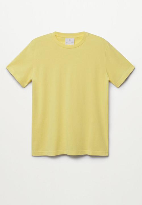 MANGO - T-shirt cherlo - light yellow