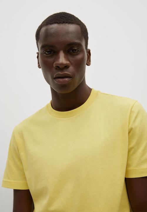 MANGO - T-shirt cherlo - light yellow