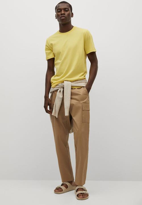 MANGO - T-shirt cherlo - light yellow