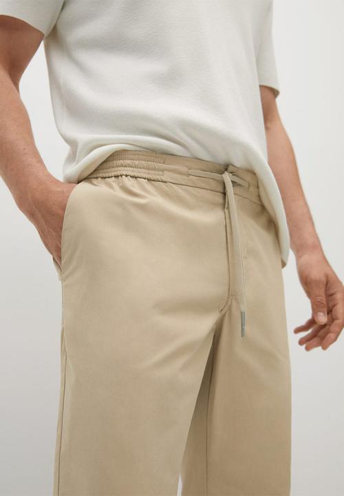 MANGO - Trousers roma - light beige