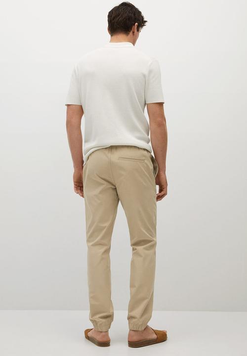 MANGO - Trousers roma - light beige