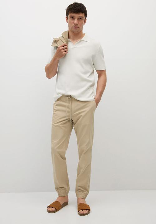 MANGO - Trousers roma - light beige