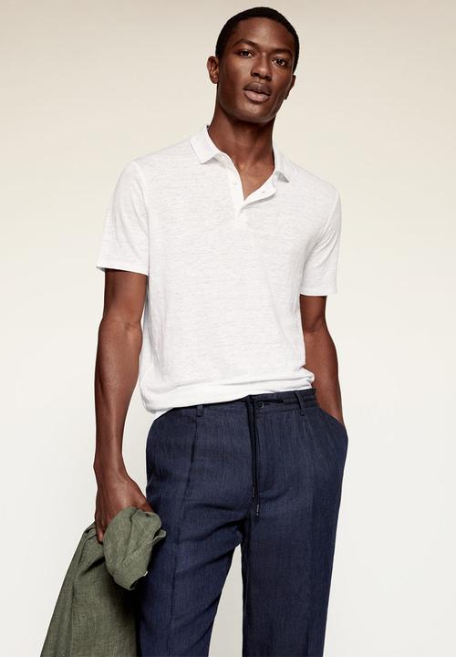 MANGO - Trousers octopus  - navy