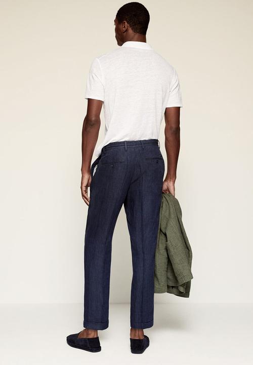 MANGO - Trousers octopus  - navy